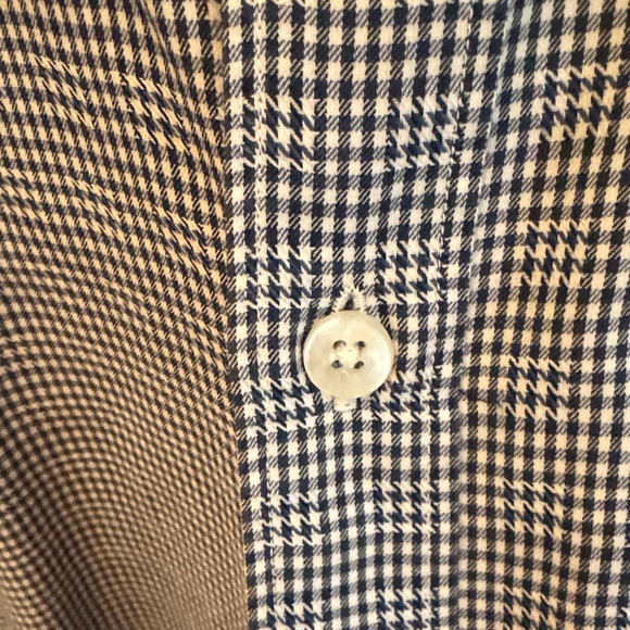 Z. Zenga Men's Black, Navy and White Checkered Shirt - Picture 12 of 12